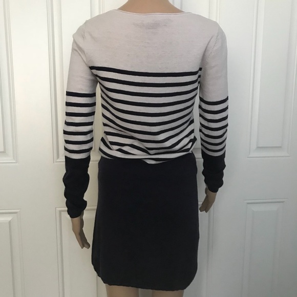 Comptoir des cotonniers sweater dress striped SX/S navy beige - Picture 2 of 8